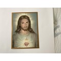 Red rose photo frame - With Sacred Heart of Jesus Picture Red rose photo frame - With Sacred Heart of Jesus Picture
