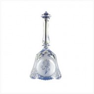 8 crystal frosted bell, rose