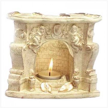 Stone fireplace candle holder Stone fireplace candle holder