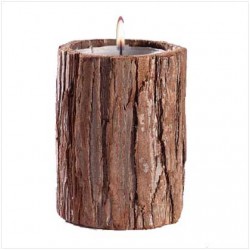 Scented bark candle