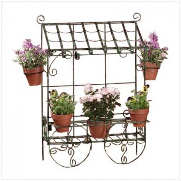 Metal flower shop planter
