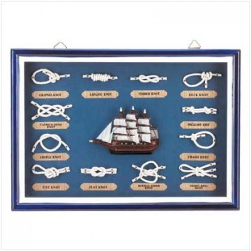 Wood nautical shadow box Wood nautical shadow box