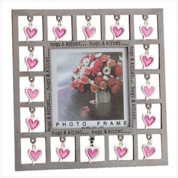 Pewter frame-hugs & kisses - 3 x 3 Pewter frame-hugs & kisses - 3 x 3