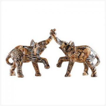 Patchwork elephant couple-safari Patchwork elephant couple-safari