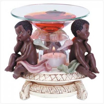 Cherub oil warmer - black Cherub oil warmer - black