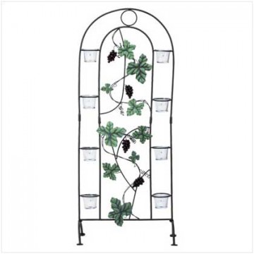 Metal grapes candle screen Metal grapes candle screen